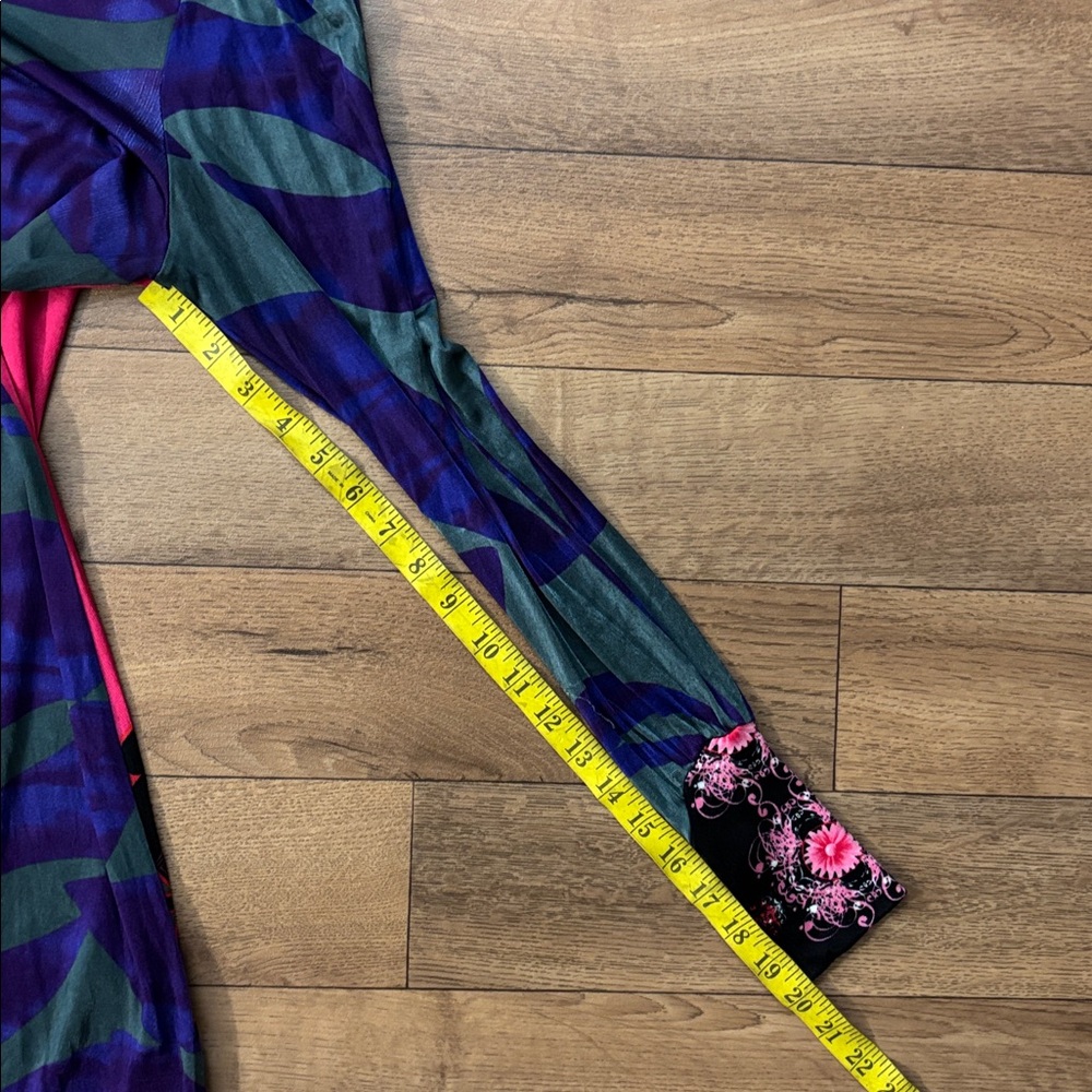 Custo Barcelona Vanity Size 1 Dress Biker Chick Abstract Art Vintage Colorful - Picture 10 of 16